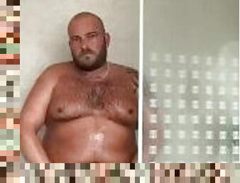 mandi, ayah, berambut, besar-huge, penis-besar, homo, bintang-porno, gemuk, teransang, mandi-shower
