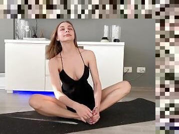 YOGA IN A SEXY DRESS