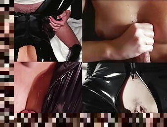 A split screen cumshot compilation, where will you watch while you cum?