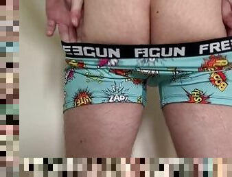 Twink in Undies - Freegun Colorful Boxers tease