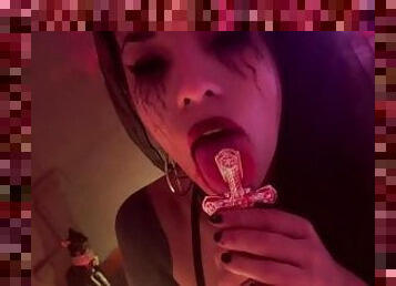 TRAILER - CUTE DEMON and SUBMISSIVE gets fucked hard in satanic ritual - HALLOWEEN