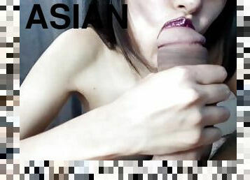 asiatique, fellation, ejaculation, italien, fétiche, blanc