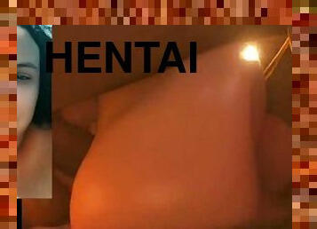 monstro, mãe, penetração-de-braço, anime, hentai, penetração