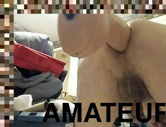 extremo, amateur, anal, juguete, máquinas, consolador