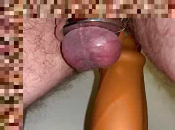 immens, monster, dilettant, anal-sex, spielzeug, schwer, homosexuell, chubby, dildo, hintern