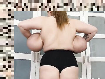 Lielās krūtis, Milzīgs, Nobrieduša, Māte, Māte (Mom), Bbw, Apaļš, Naturāls, Bumbulīši, Gigants